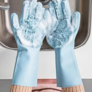 Non-Slip Magic Silicone Cleaning Gloves - Image 0