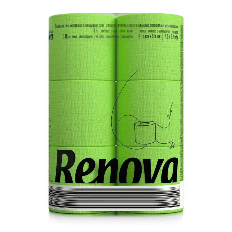 Grünes Toilettenpapier 6er Pack
