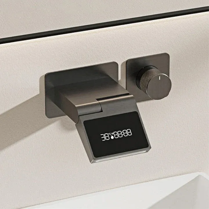 Intelligent Hidden Black Brass LED Digital Faucet - Image 0