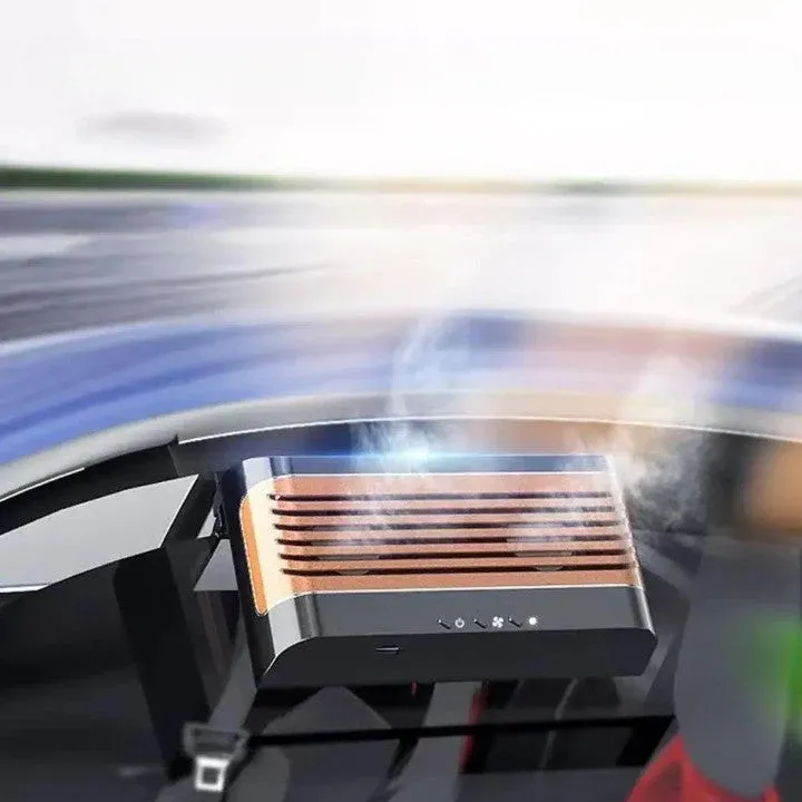 Air Purifier Cleaning System Solar Powered Car Fan - Image 0