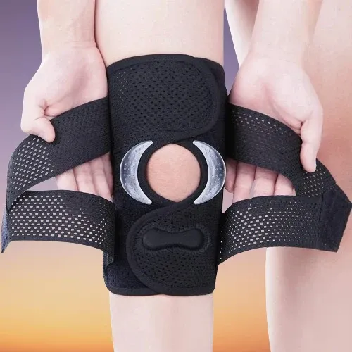 Breathable Adjustable Stabilizing Knee Support Braces - Image 0