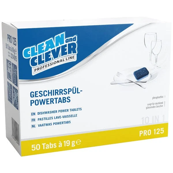 Spülmaschinentabs 10 in 1 PRO125 Clean and Clever