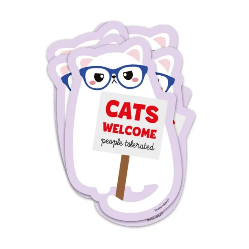 Sticker | Aufkleber 'Cats Welcome People Tolerate'