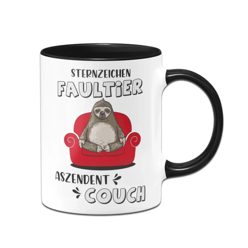 Bild: Tasse - Sternzeichen Faultier Aszendent Couch.