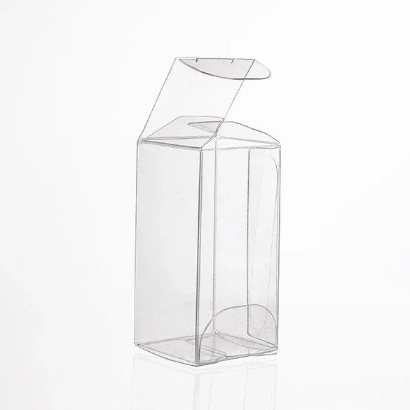 Plastic Gift Boxes 3.8x3.8x7.6cm Crystal Clear