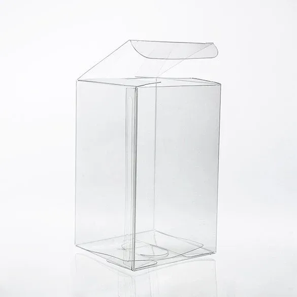 Plastic Gift Boxes 7.6x7.6x12.7cm Crystal Clear