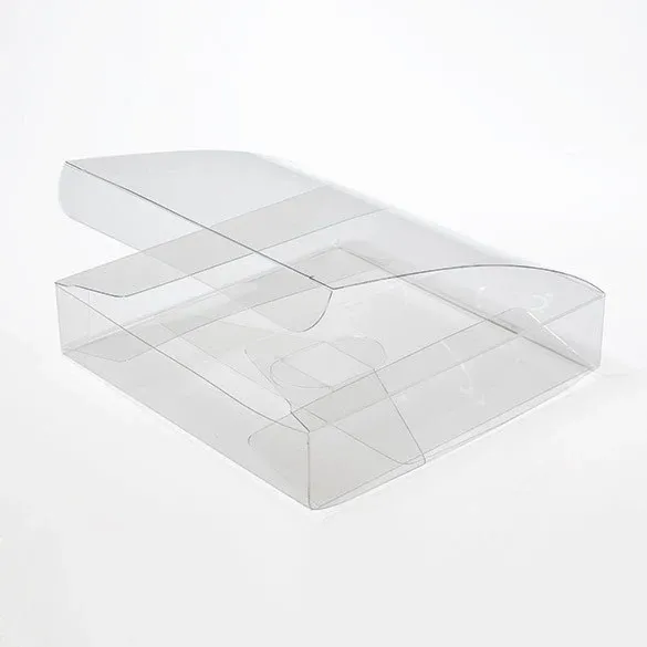 Plastic Gift Boxes 12.7x12.7x2.5cm Crystal Clear