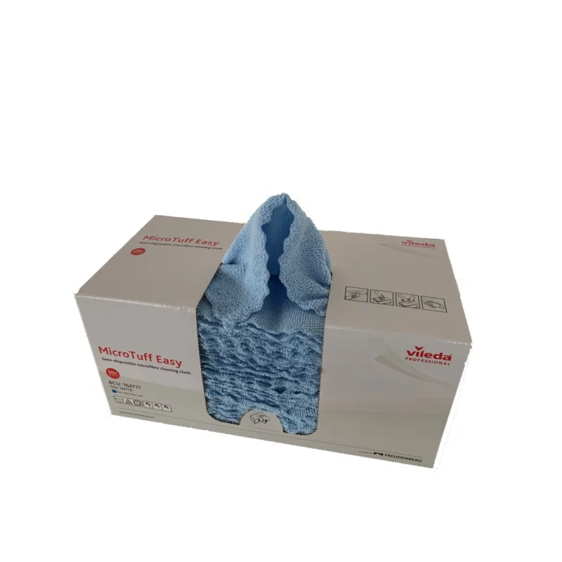 Vileda Professional MicroTuff Easy Microfasertuch 1 Packung, 50 Tücher, Blau