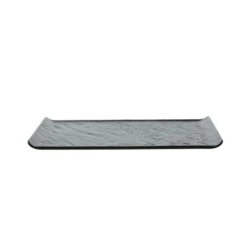 Piatto Rettangolare cm 29,5x15 Black, collezione Vulcania - Tognana Porcellane